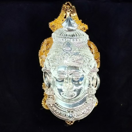 Decorative Ammavari Face (Silver Colour)